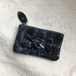 Deep blue mini wallet